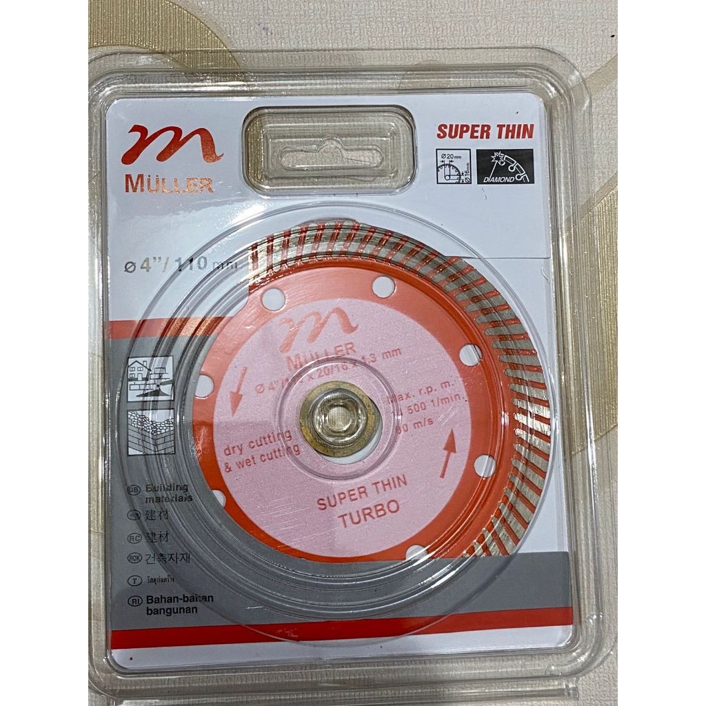 MULLER - Mata Pisau Potong Granit | orange super thin Granit