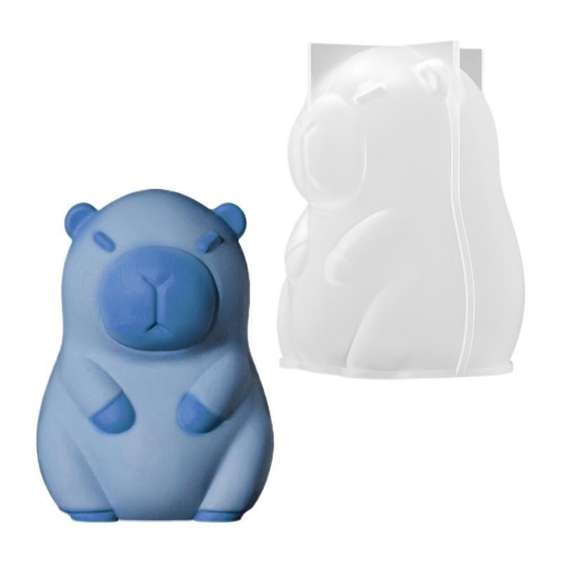 

Cute Molds 3D Capybara Resin Mold Flexible Reusable Non-Stick Lovely Mould For Ice Cream Cake Ice Block Figurine Casting Jewelry