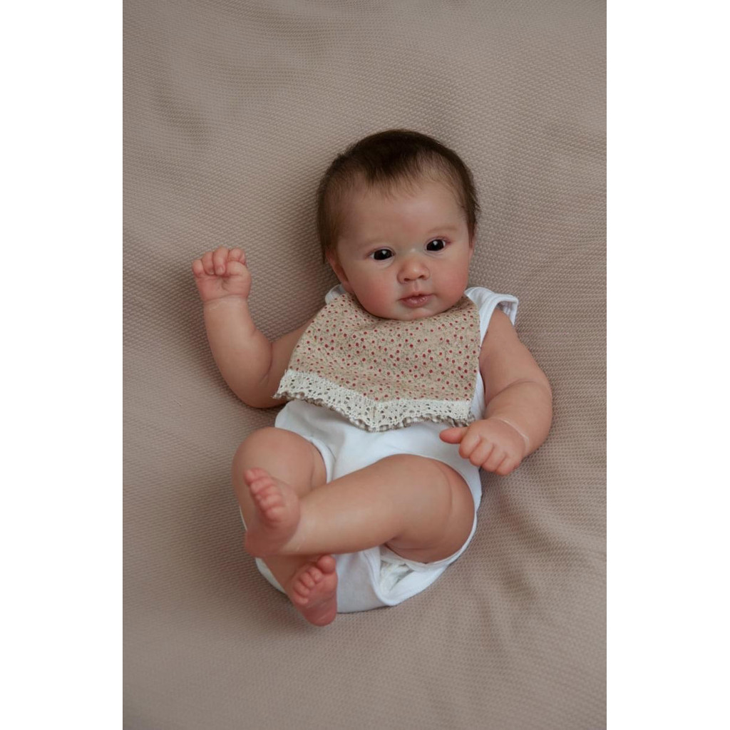 

NPK 20inch Already Painted Lifelike Finished Reborn Doll piper Cute Baby 3D Painting with Visible Veins Collectible