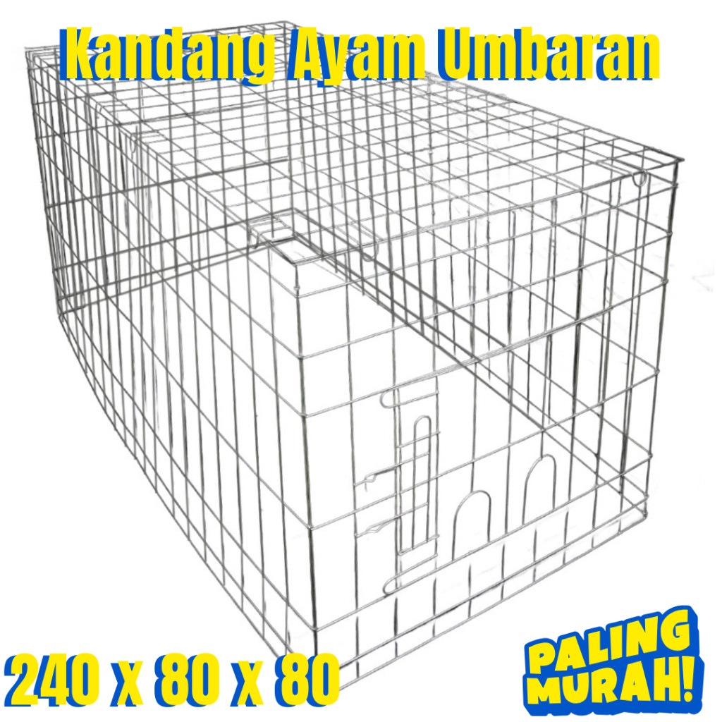 Kandang Ayam Umbaran Ayam Jago Galvanis Anti Karat new