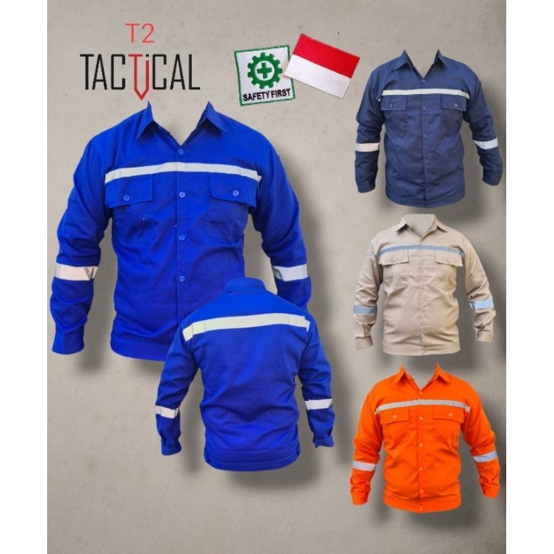 Wearpack Safety Atasan Kerja Lengan Panjang Berkualitas Katelpak Atasan Scotlight