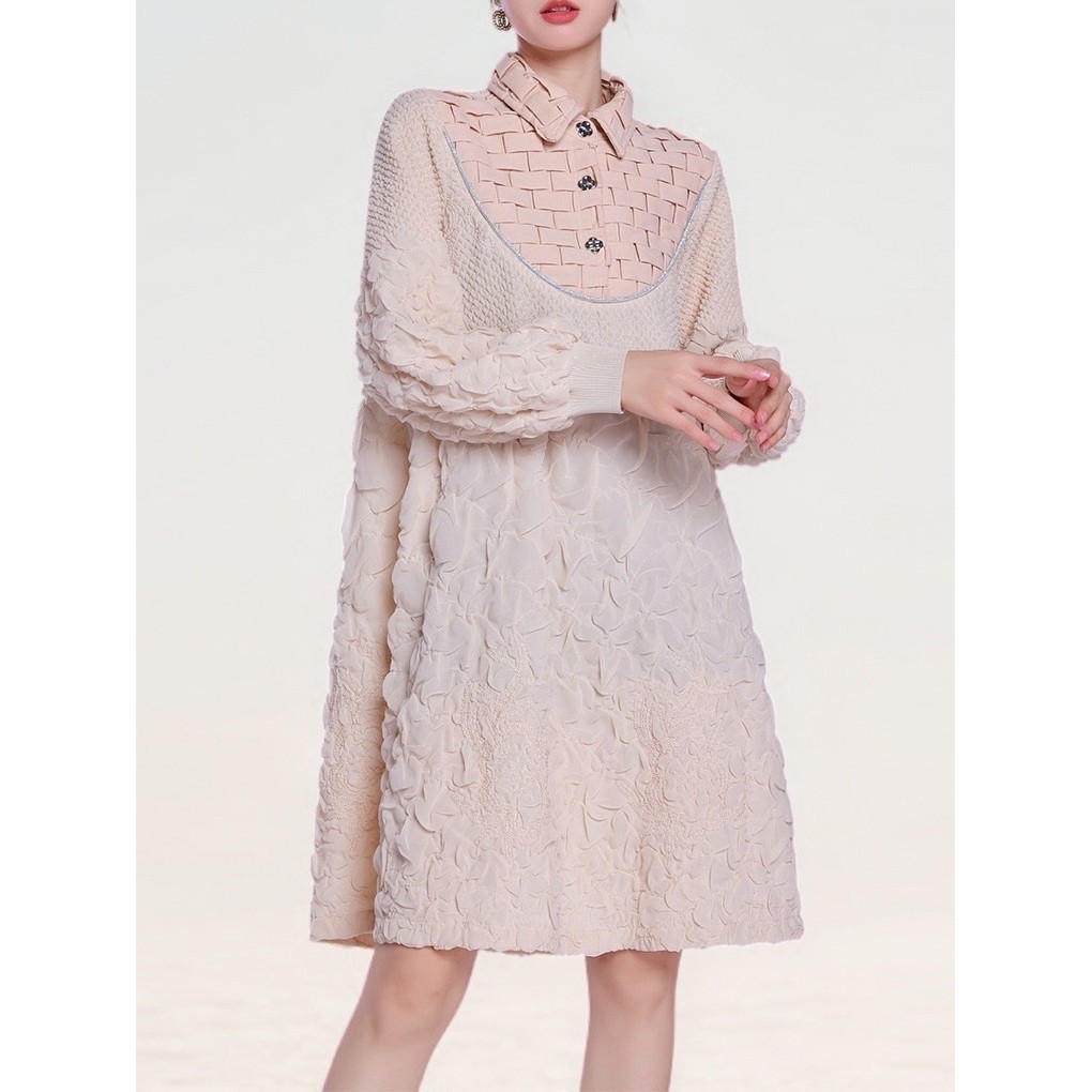 Jusyco Meeny Issey Babydoll /Mini Dress Babydoll Formal Wanita Lengan Panjang