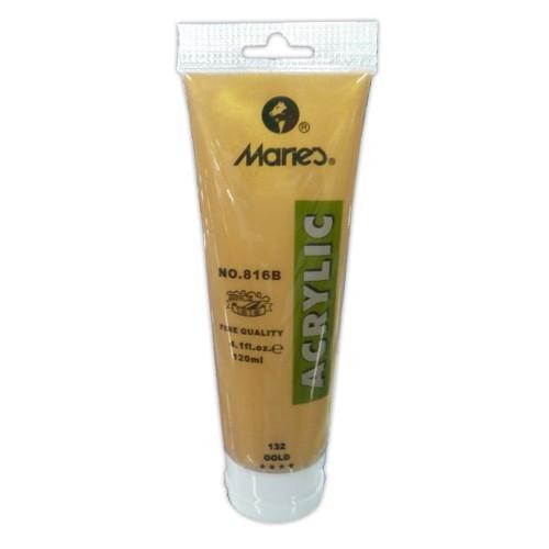 

Maries Acrylic Paint / Cat Akrilik Maries 120 ml (Gold & Silver) - Gold