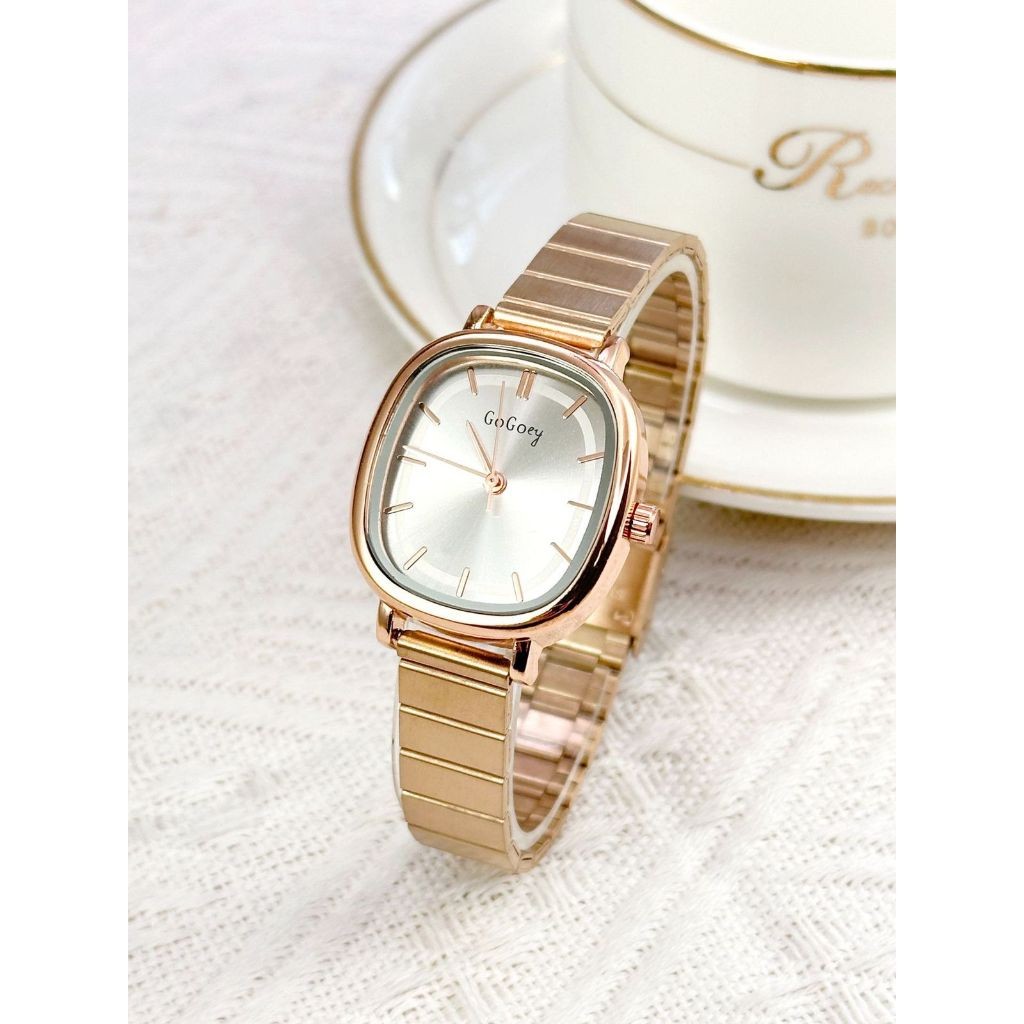 GOGOEY Jam Tangan Wanita Original Kekinian Elegan Mewah Terbaru Jam Tangan Cewek Rantai