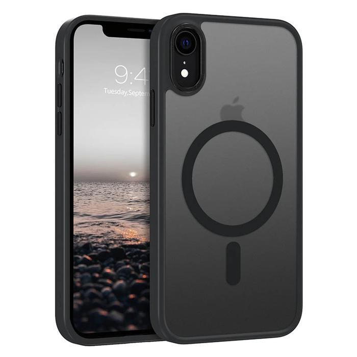 Original Soft Case iPhone XR  iPhone XR  Magsafe Ring Magnetic Case Magnet Holder Hybrid PC TPU Smok