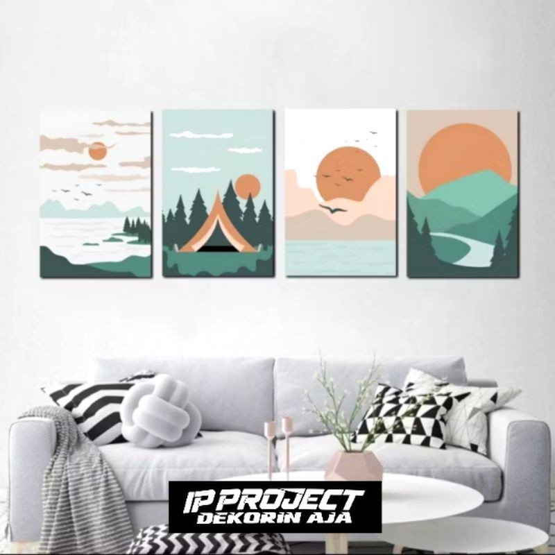 Hiasan kamar aesthetic cewek Poster dinding kayu Lukisan - Wall decor