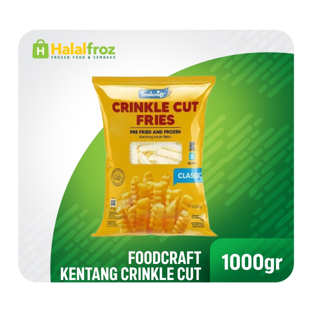 

Foodcraft Kentang Crinkle Cut 1kg. Gosend Ready, Paling murah, Terlaris