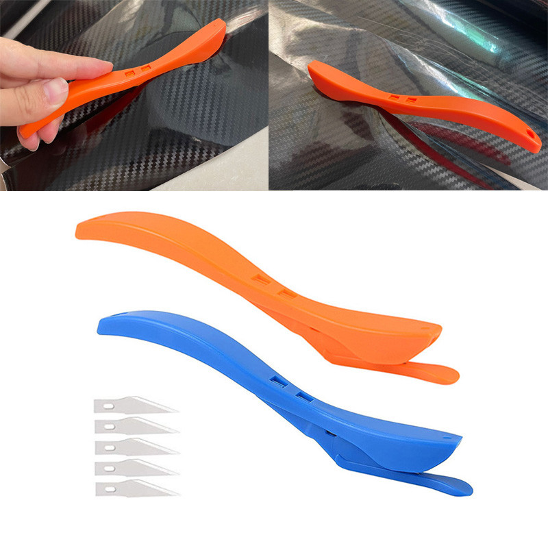

Vinyl Wrapping Cutting Tool Carbon Fiber Sheet Car Sticker Cutter Auto Solar Film Decal Styling Safety Knife Paper Slitter