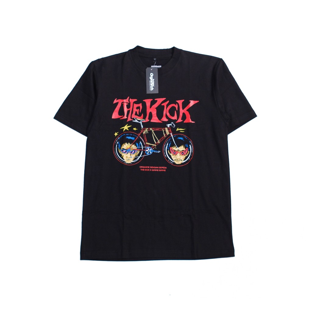 ORI Tshirt THE KICK - BERSEPEDA (black)  Cotton | Kaos