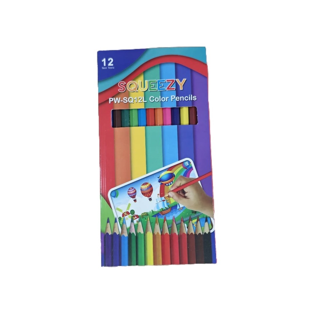 

Squeezy Pensil Warna 12 Panjang / Pensil Colour