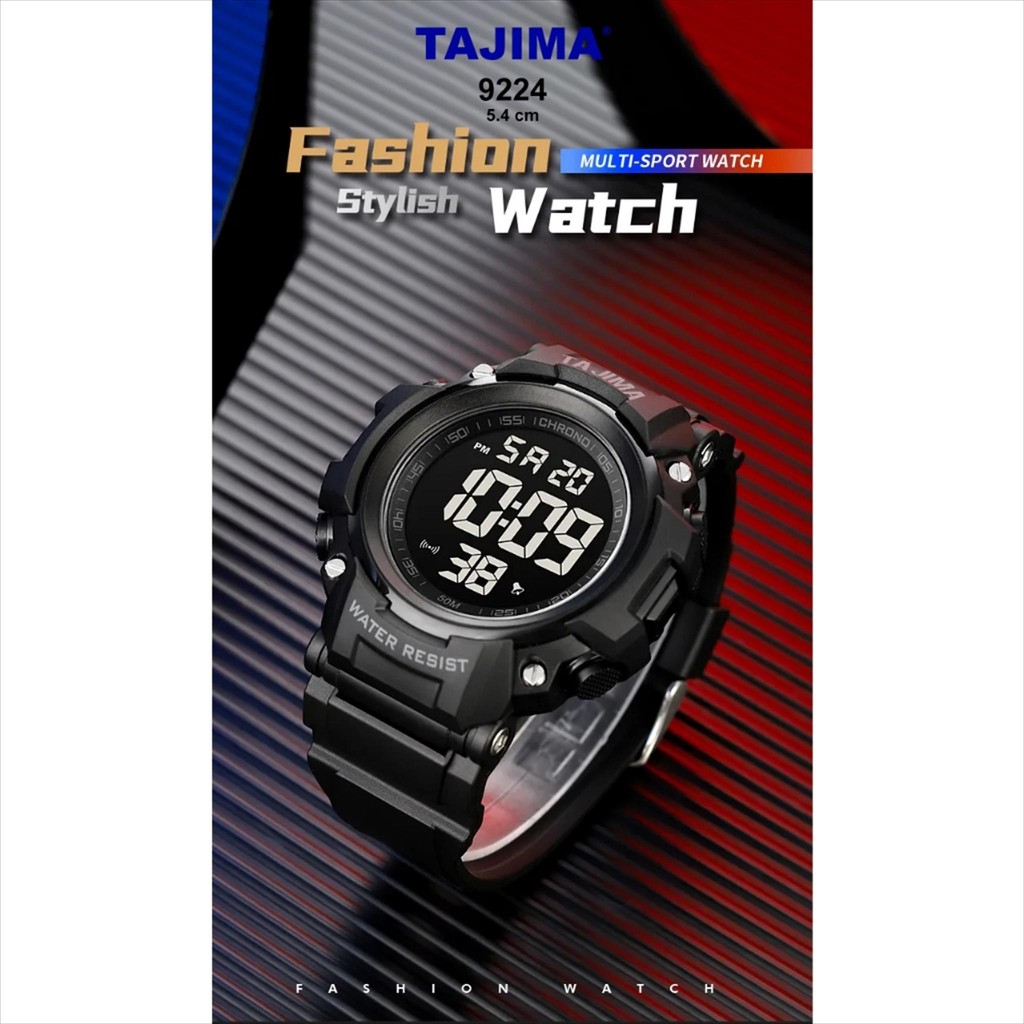Jam Tangan Pria 9224 Digital Sport Original Tajima.Original.id + Free Box