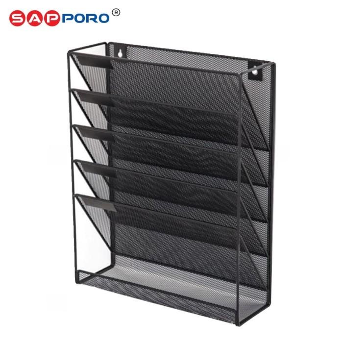 

Sale SAPPORO TJURA - Rak Dokumen | File Rack | Document Shelf Organizer Besi Hitam - 5 Black Tbk