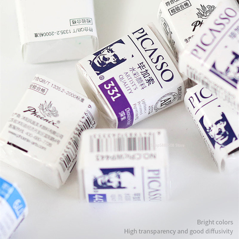 

Artists Solid Watercolor Pigments Picasso Tubular Color Block Beginners Hand Painting Materials Art Students Sketching Supplies