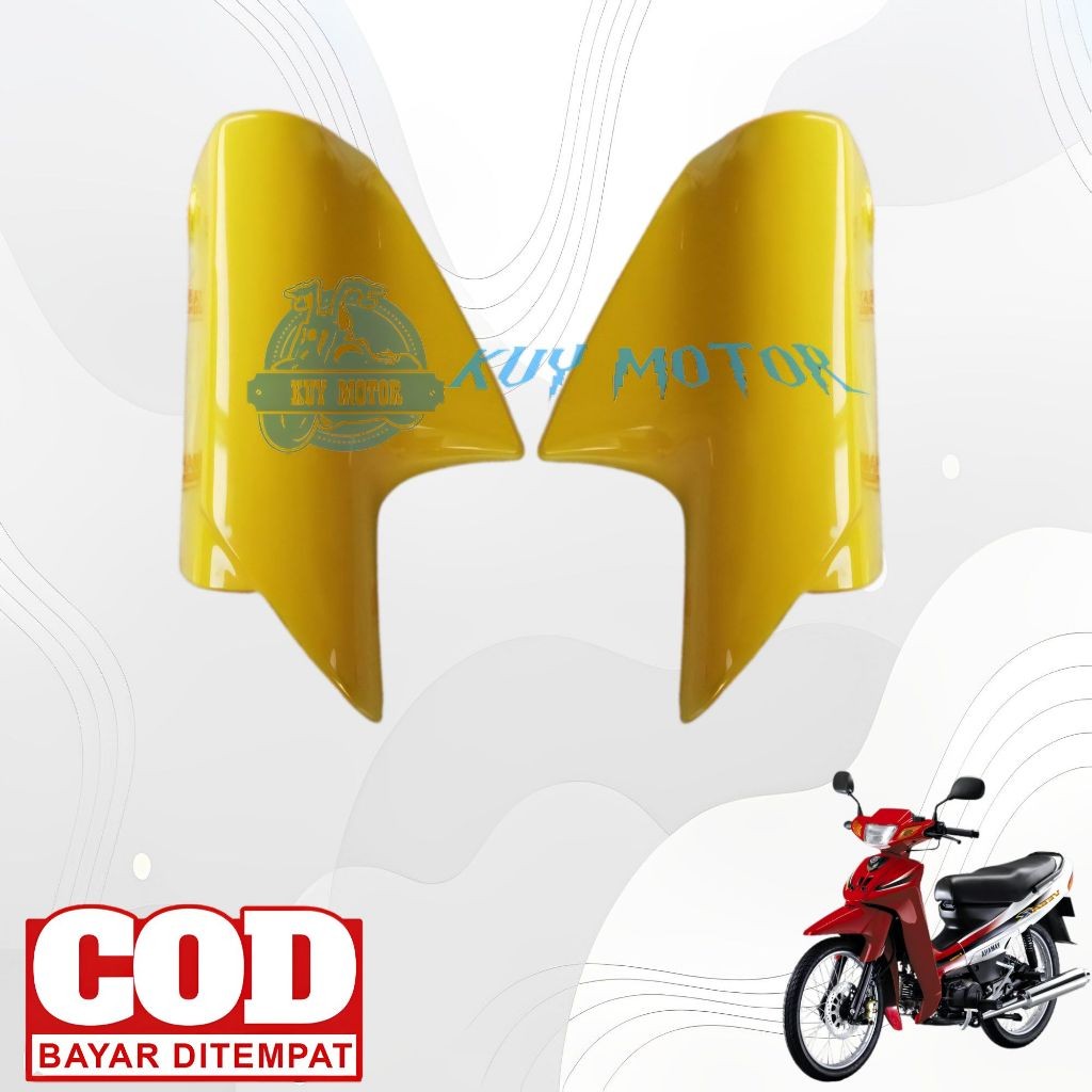 Tutup Shock Spakbor Depan Motor Yamaha F1ZR Vega R Lama 2002-2005 Warna Kuning