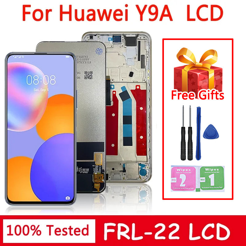 6.63''Test For Huawei Y9a LCD FRL-22, FRL-23, FRL-L22, FRL-L23 Display Tou Screen Replacement For Hu