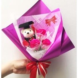 

[SDW] pekanbaru/Flower Wrapping Cellophane Motif Tulisan 58x58cm