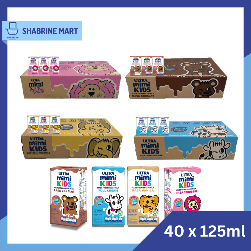 

Susu UHT ULTRA Mimi Kids 125ML – 1 Dus isi 40 PCS