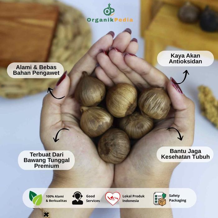 

Promo 2PCS Black Garlic Bawang Hitam Tunggal Premium OrganikPedia 200gr Ukuran Medium