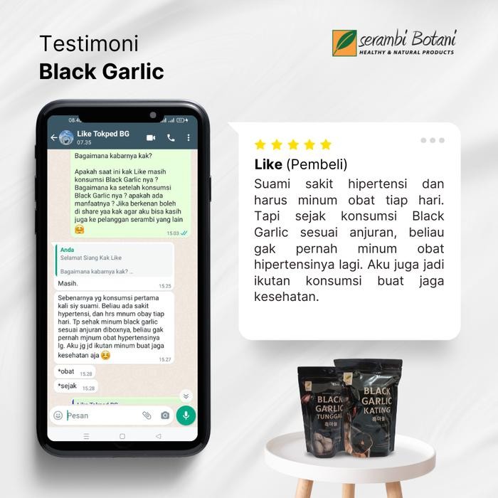 

Promo Bawang Hitam Black Garlic tunggal 100gr Serambi Botani