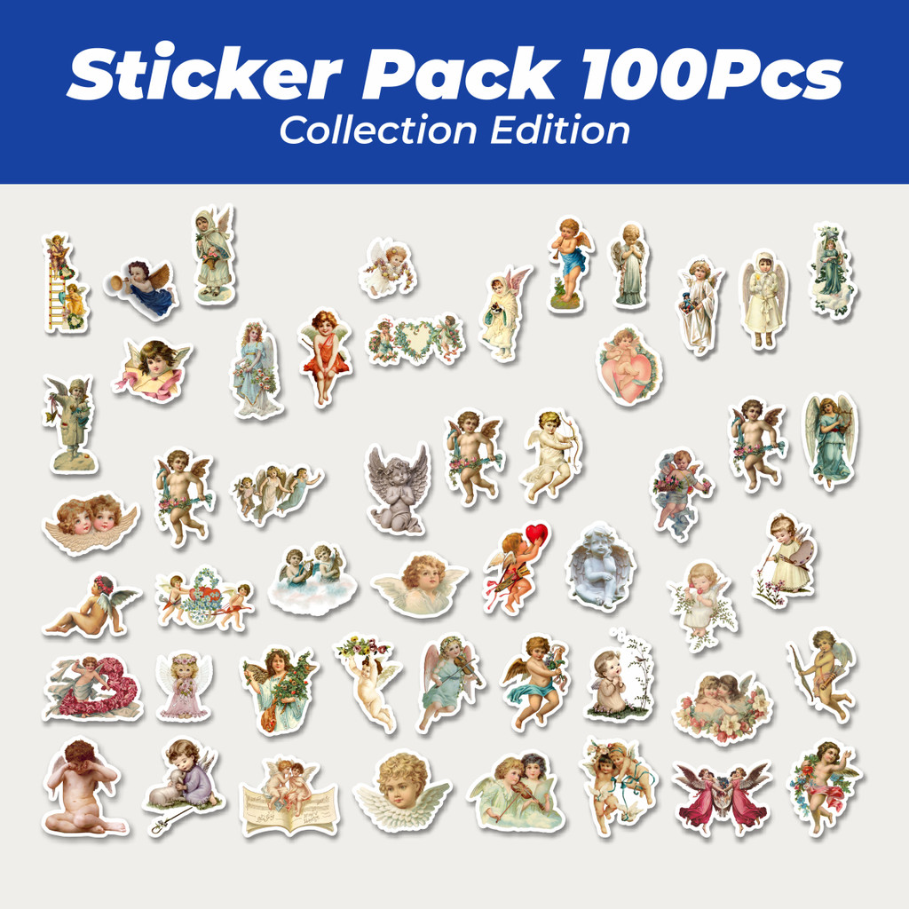 

Hot Stiker Vintage Series Character Cherub Mix 2 Lucu Anti Air Stikers Berperekat Waterproof Sticker Decal Buat Motor Helm Buku Journal Koper Casing HP Laptop Botol Minum