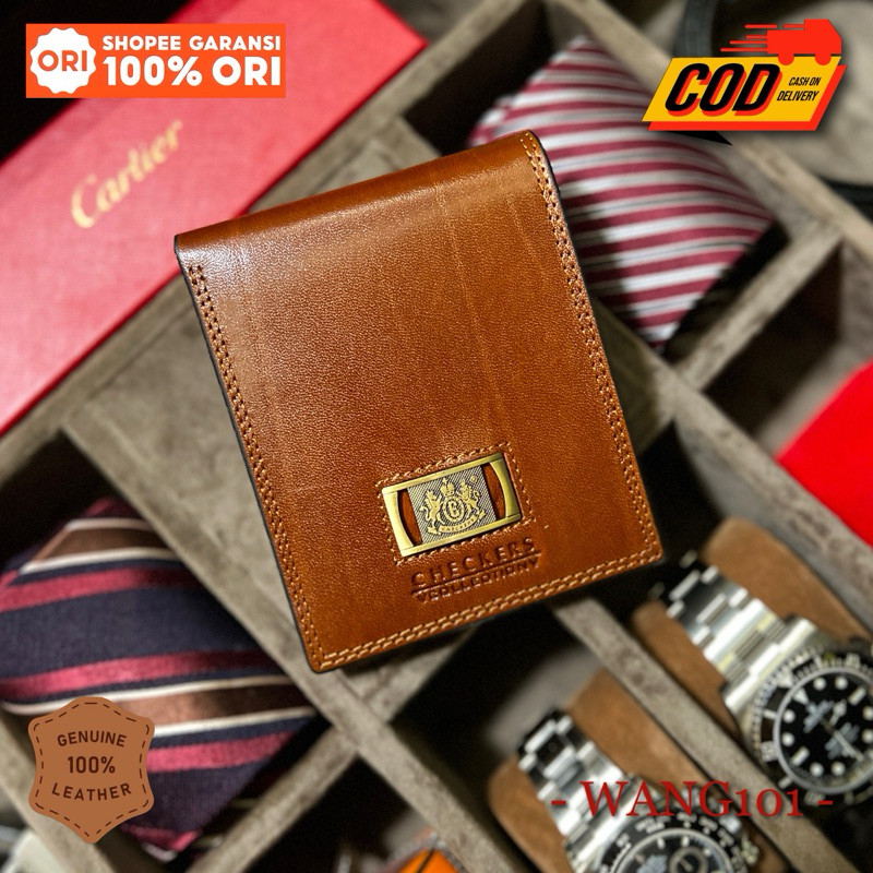 WANG101 -- Dompet Kulit CHECKERS 68N Original - Jaminan Asli atau Uang Kembali