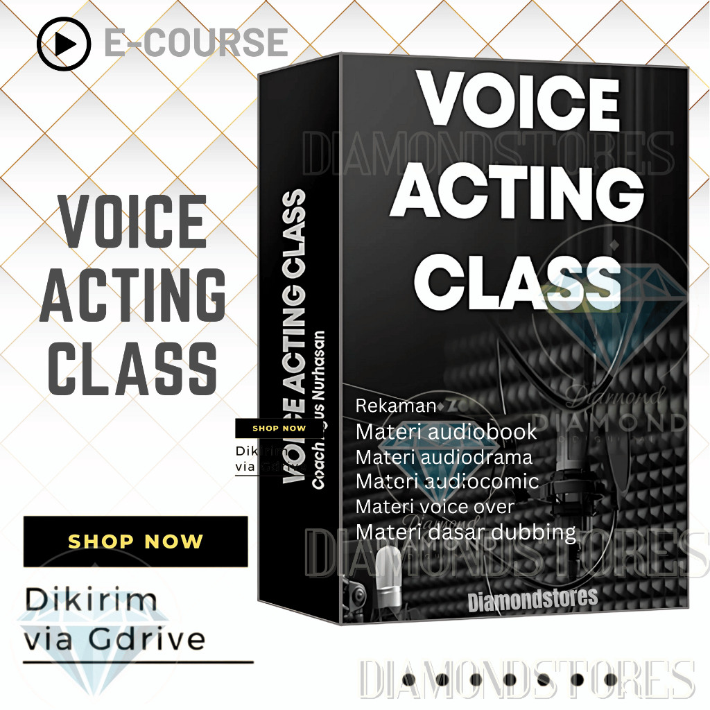 A55) Voice Action Class - Lengkap Belajar Jadi Voice Actor Dubber Voiceover Pengisi Suara Handal