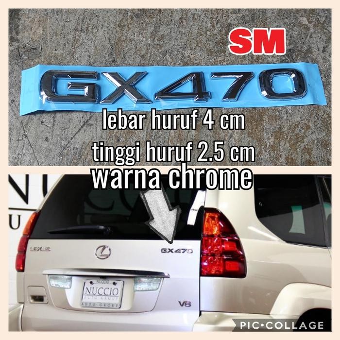 emblem LX570 dan GX470 emblem bagasi lexus LX 570 GX 470 - GX470 PART BARU