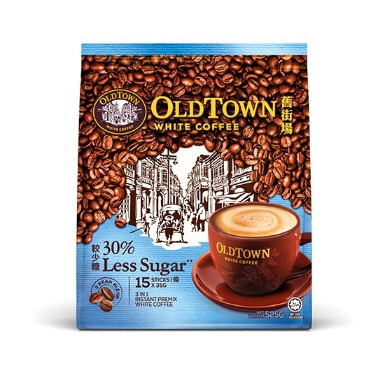 

KOPI OLDTOWN 3in1 30% Less Sugar / Kopi Kurang Gula 30% White Coffee Malaysia (15 pcs)