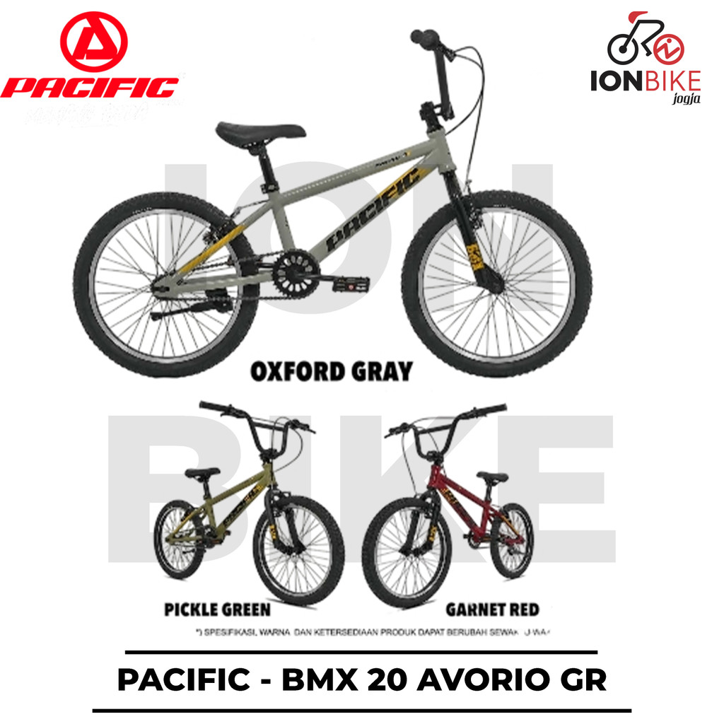 Sepeda BMX 20 Inch PACIFIC AVORIO GR Ringan Terbaru Lomba Balap Anak SD SMP SMA Street Balapan DJ Di