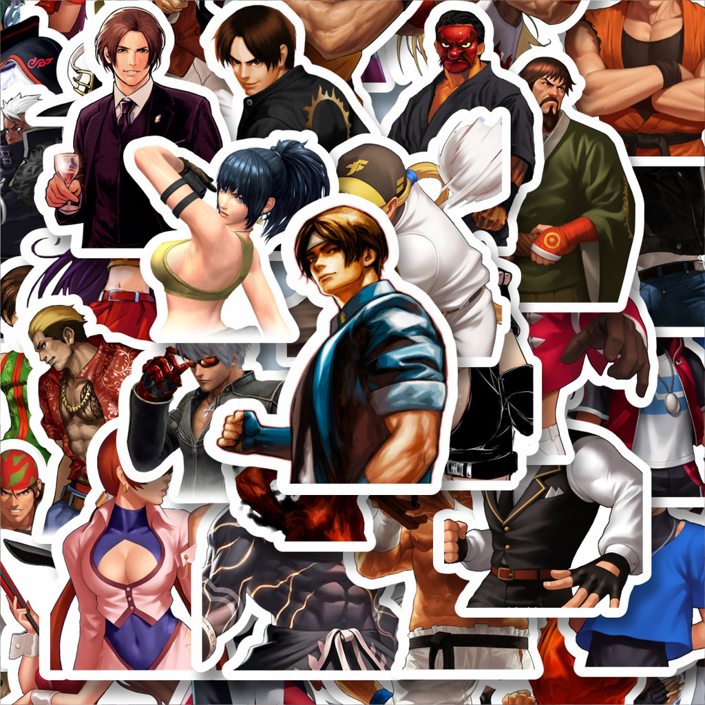 

100PCS Lucu Stiker Game Series King Of Fighter Character Mix 6 Stiker Aesthetic Stiker Anti Air Stikers Berperekat Waterproof sticker decal buat Motor Helm Buku Journal Koper Casing HP Laptop Botol Minum Hadiah anak