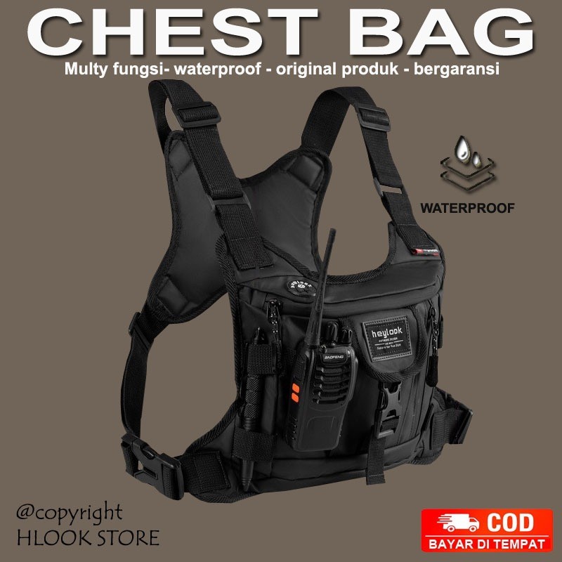 Promo tas dada outdoor pria tactical adventure pelindung dada waterproof berkualitas terbaru tas dad