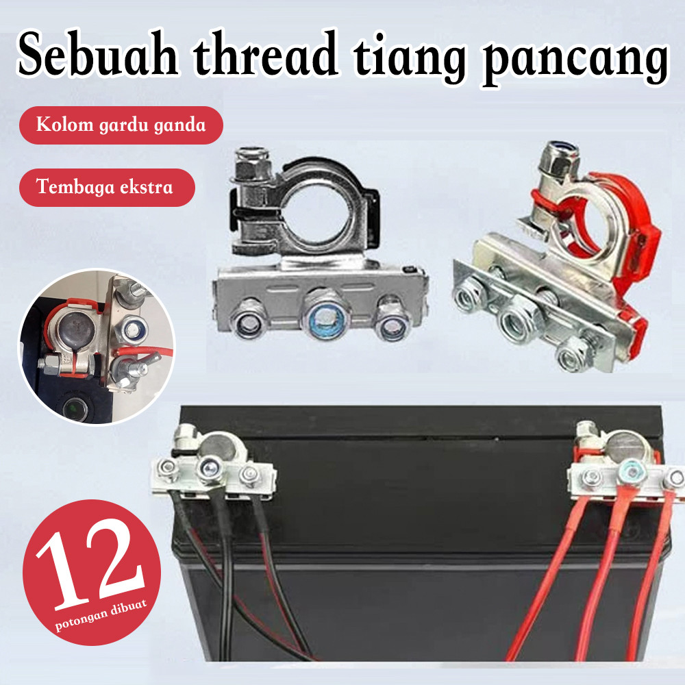 Aki Klem Tembaga KUNINGAN Klem Accu Mobil Tutup Mobil Terminal Terminal Aki