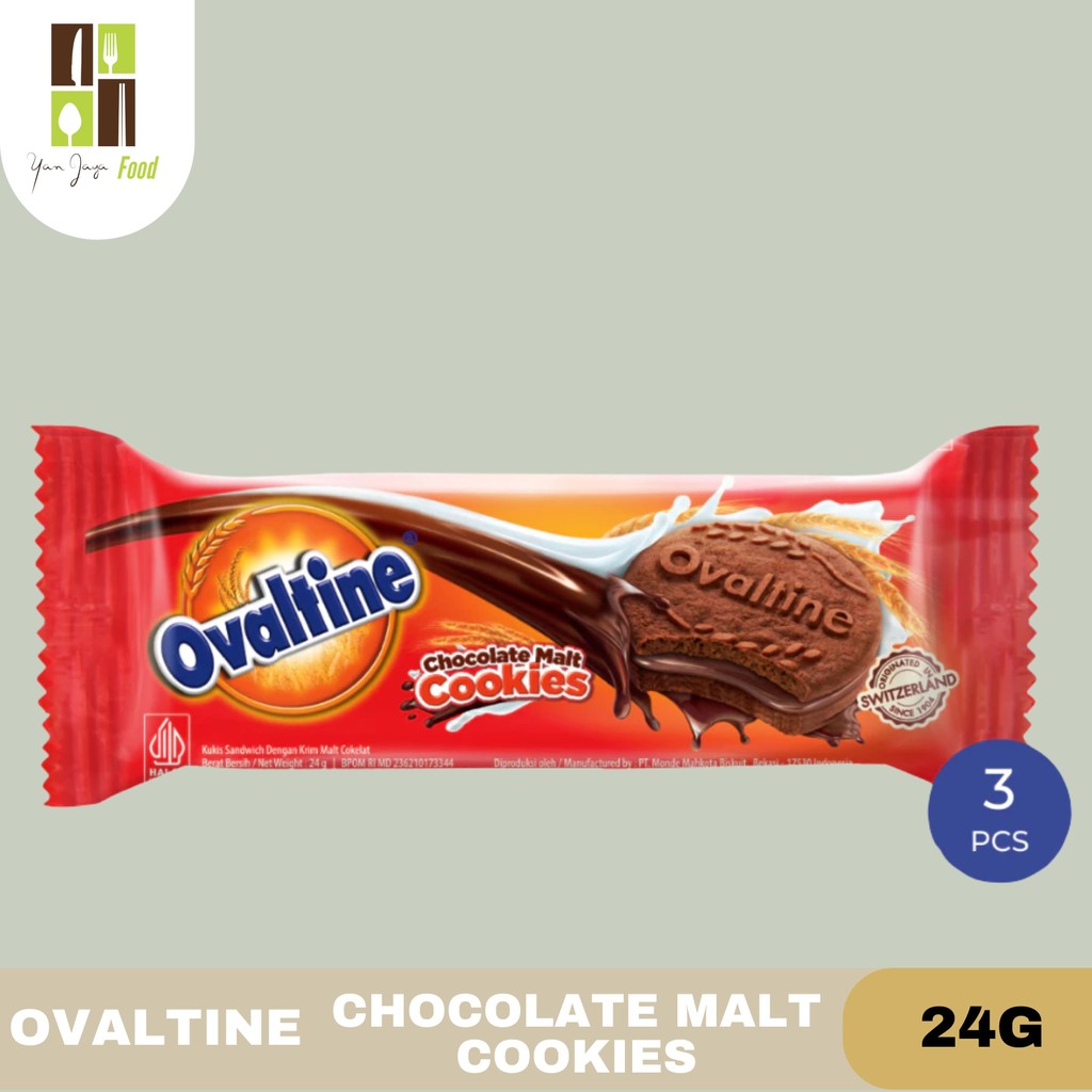 

Ovaltine Chocolate Malt Cookies 24g - 1PC / Cookies Chocomalt / Cookies Chocolate