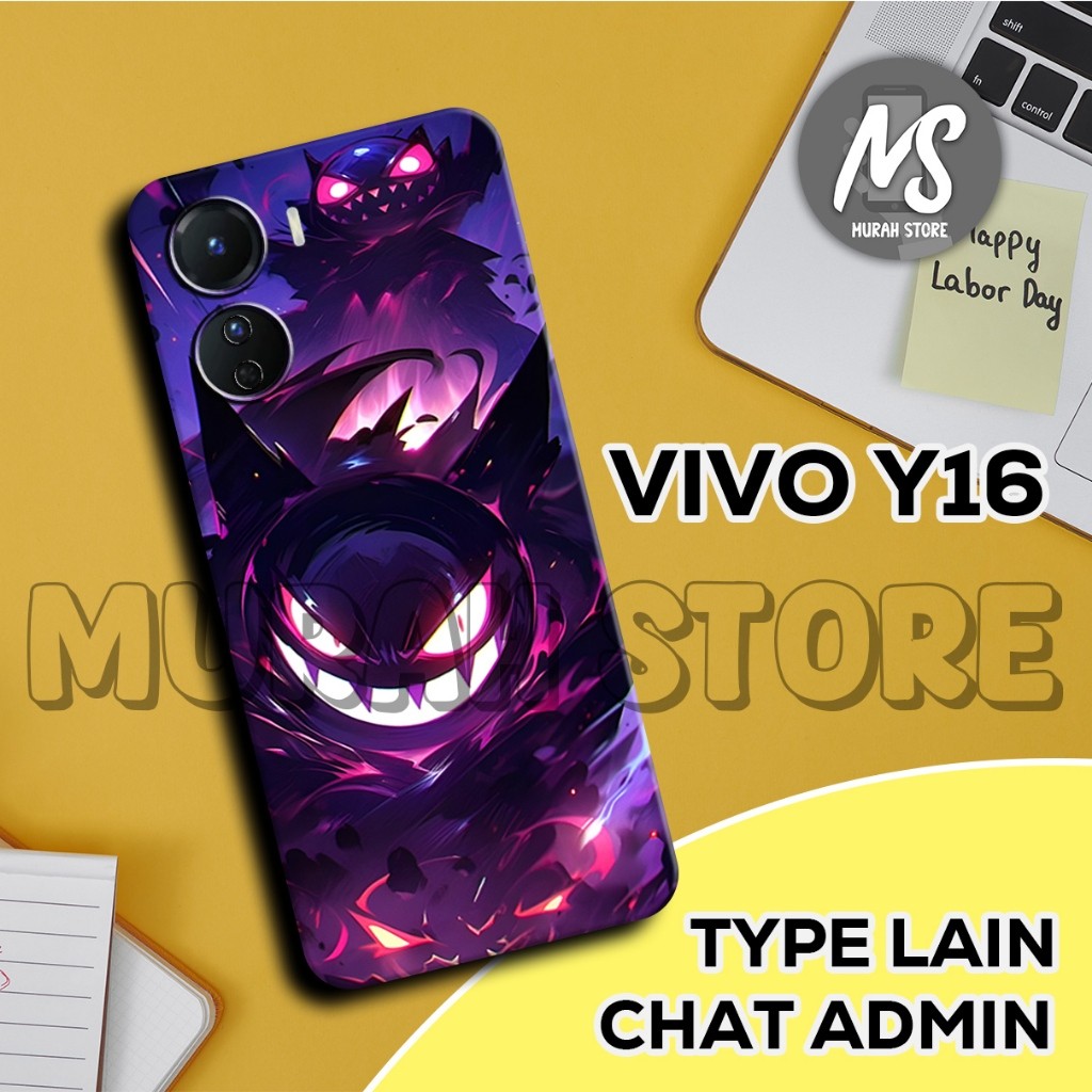 Softcase Karet VIVO Y16/MS23/Motif MONSTER/Case VIVO Y16/Silikon VIVO Y16