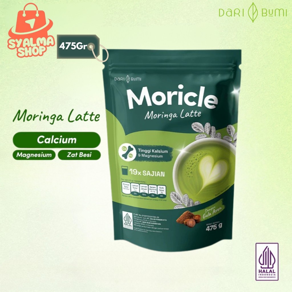 

Dari Bumi Moricle Moringa Latte Minuman Bubuk Daun Kelor Latte