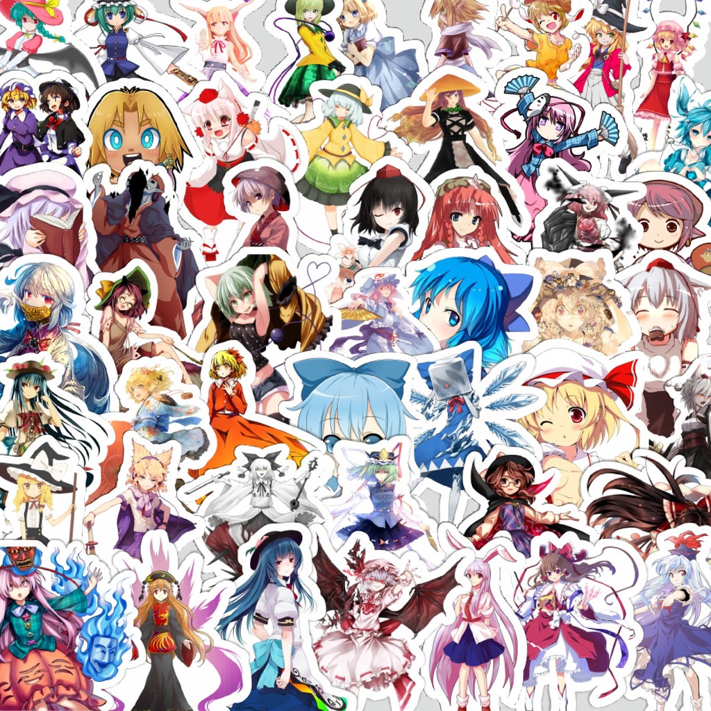 

Stiker Cutting Pack Stiker Game Series Touhou Project Karakter Mix 7 Isi 100Pcs Series Aesthetic Lucu Keren Untuk Koper Bahan Vynil