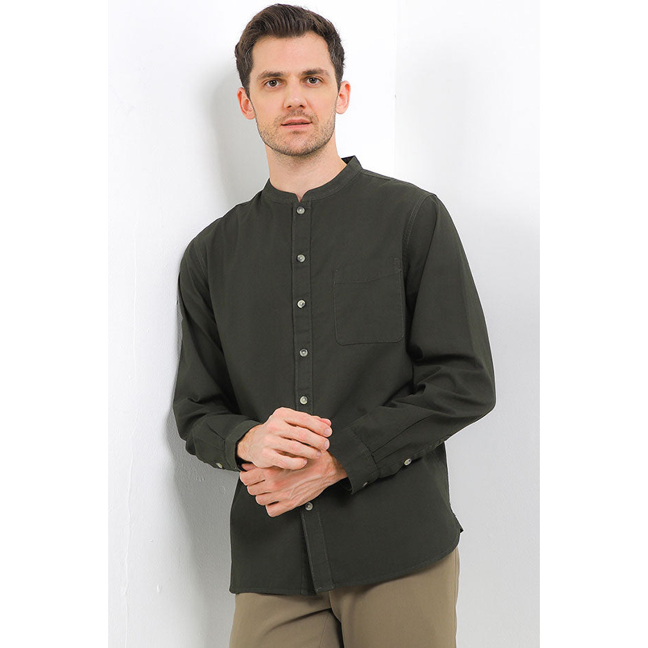 Cardinal Kemeja Koko Lengan Panjang Big Size C2940N06H