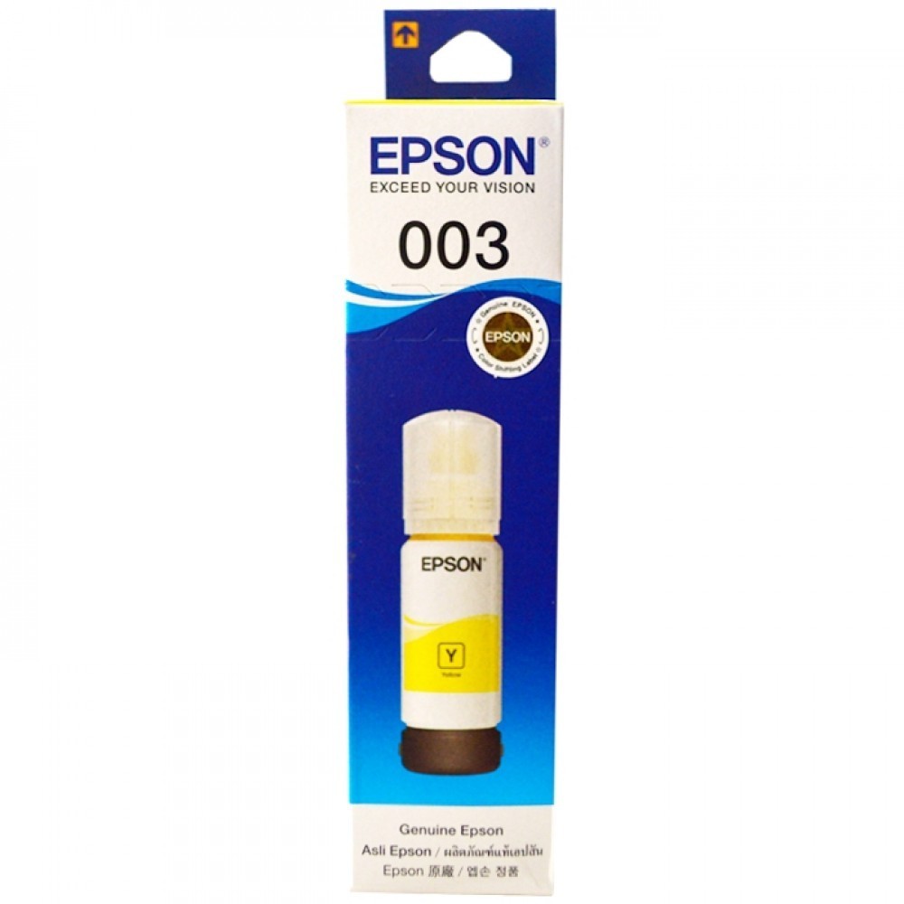 Epson Tinta 003 Yellow Asli Original L3110 L5190 L3210 L1210 Kuning