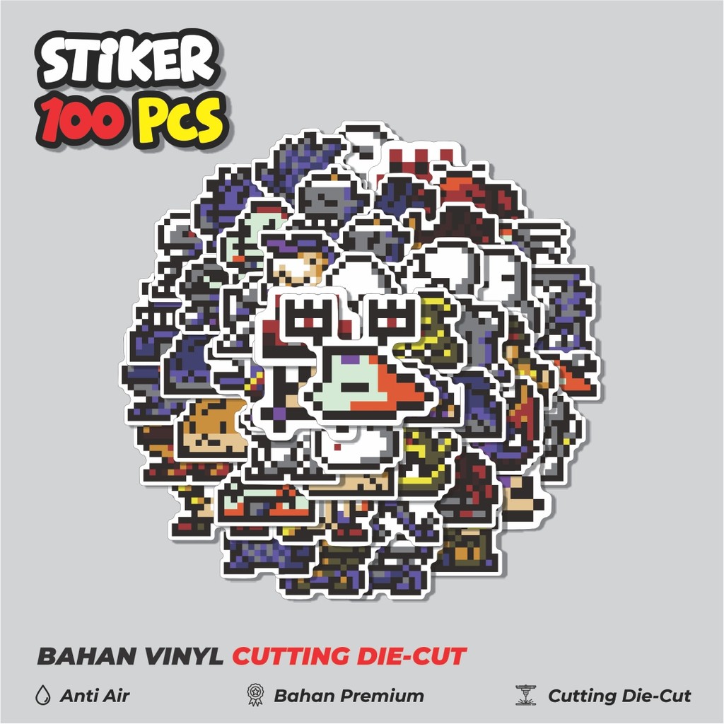 

Terbaru! 50 pcs Stiker Pixel Digimon V54 Dekorasi Lucu Kreatif untuk Notebook, Skateboard, HP