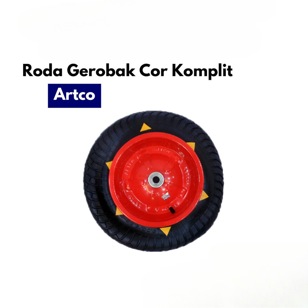 Artco Roda Gerobak Komplit / Roda Arco Gerobak Pasir / Roda Gerobak Cor / Ban Komplit Luar Dalam