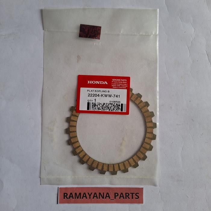 Kampas Kopling Disk B Clutch Friction Revo 110 New 22204KWW741