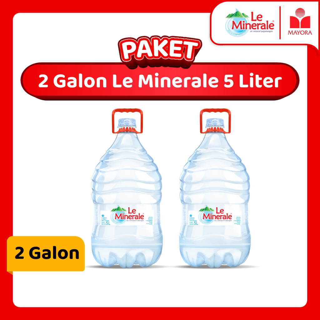 

Paket 2 Le Minerale Galon 5 Liter
