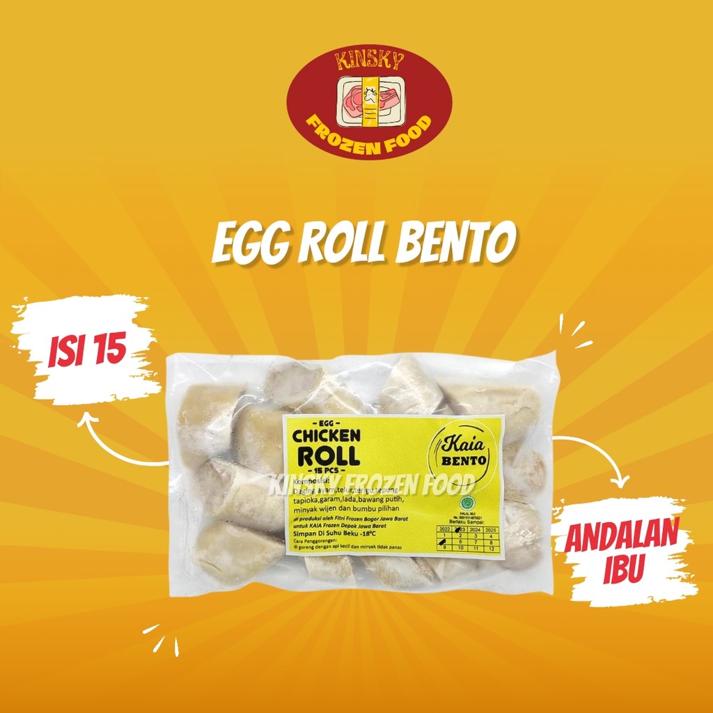 

EGG CHICKEN ROLL BENTO ISI 15