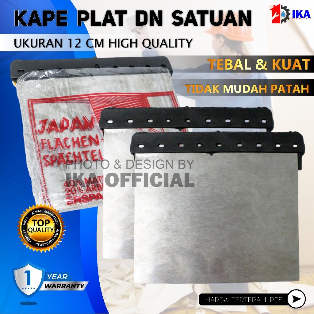 Kape Skrap Logam Putty Scraper Skrap Besi Satuan Per Pcs Murah 9 x 12 cm / Kape Scrap Besi Biasa / S