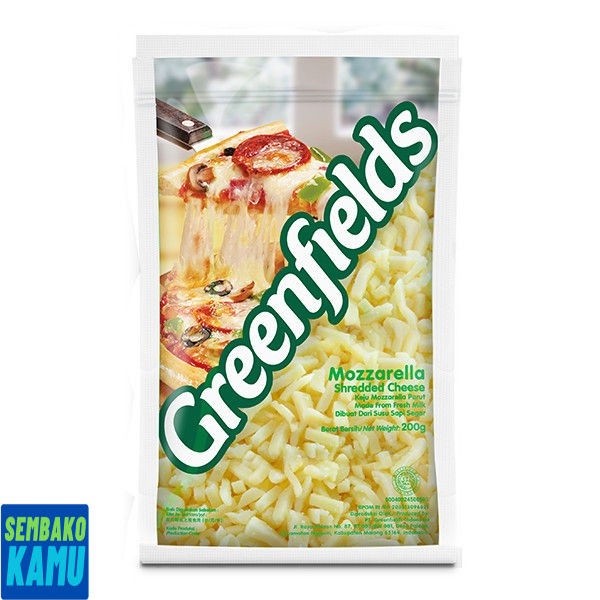 

greenfields Mozzarela Cheese Shredded 200 gr - Keju
