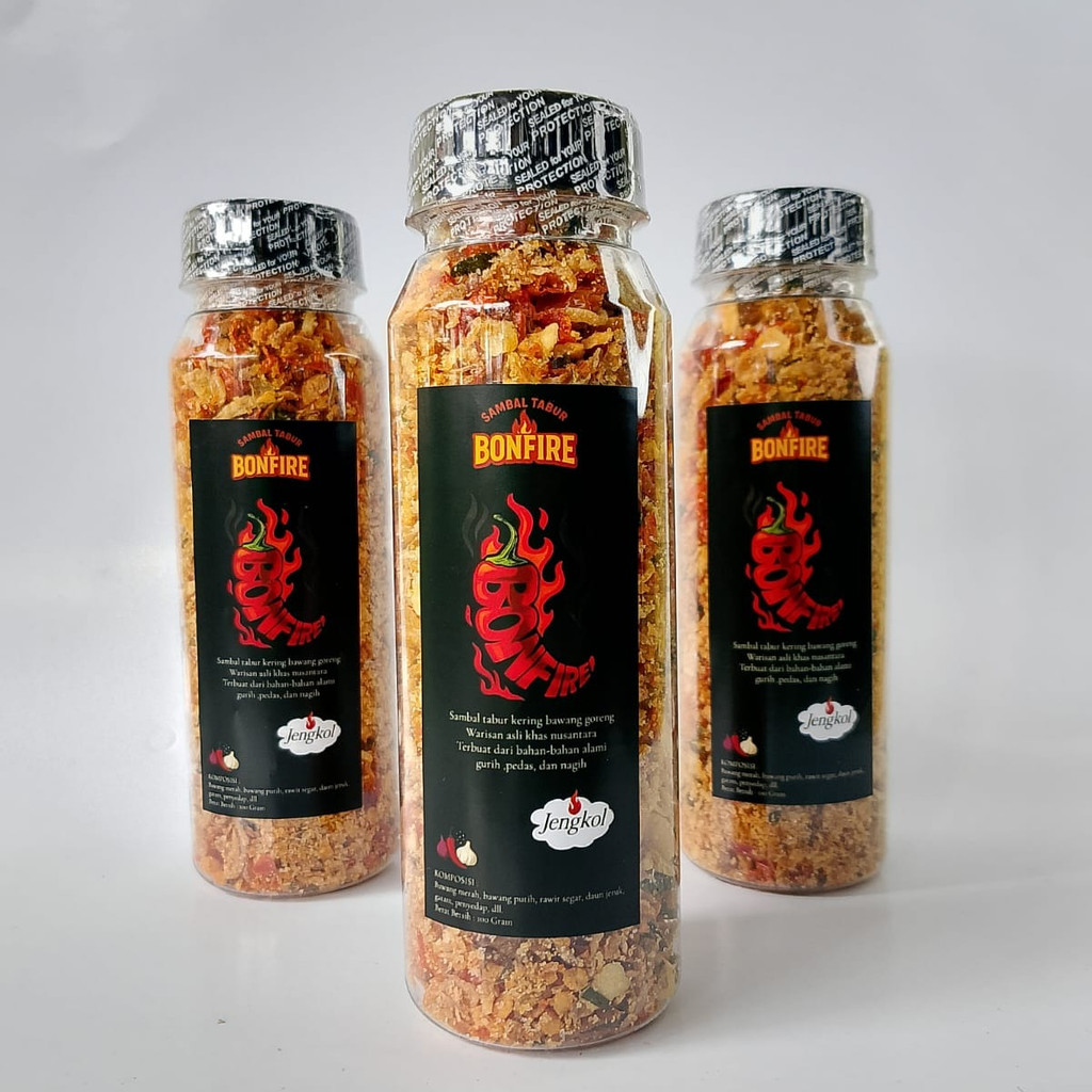 

BONFIRE Sambel Kering Tabur Daun Jeruk Sambal Instant 100g Siap Saji