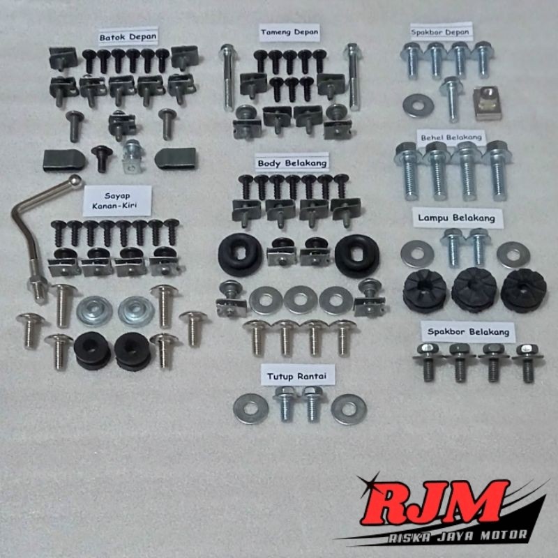 Baut Full Set  Body Honda Blade 125 Fi PGM-FI Lengkap