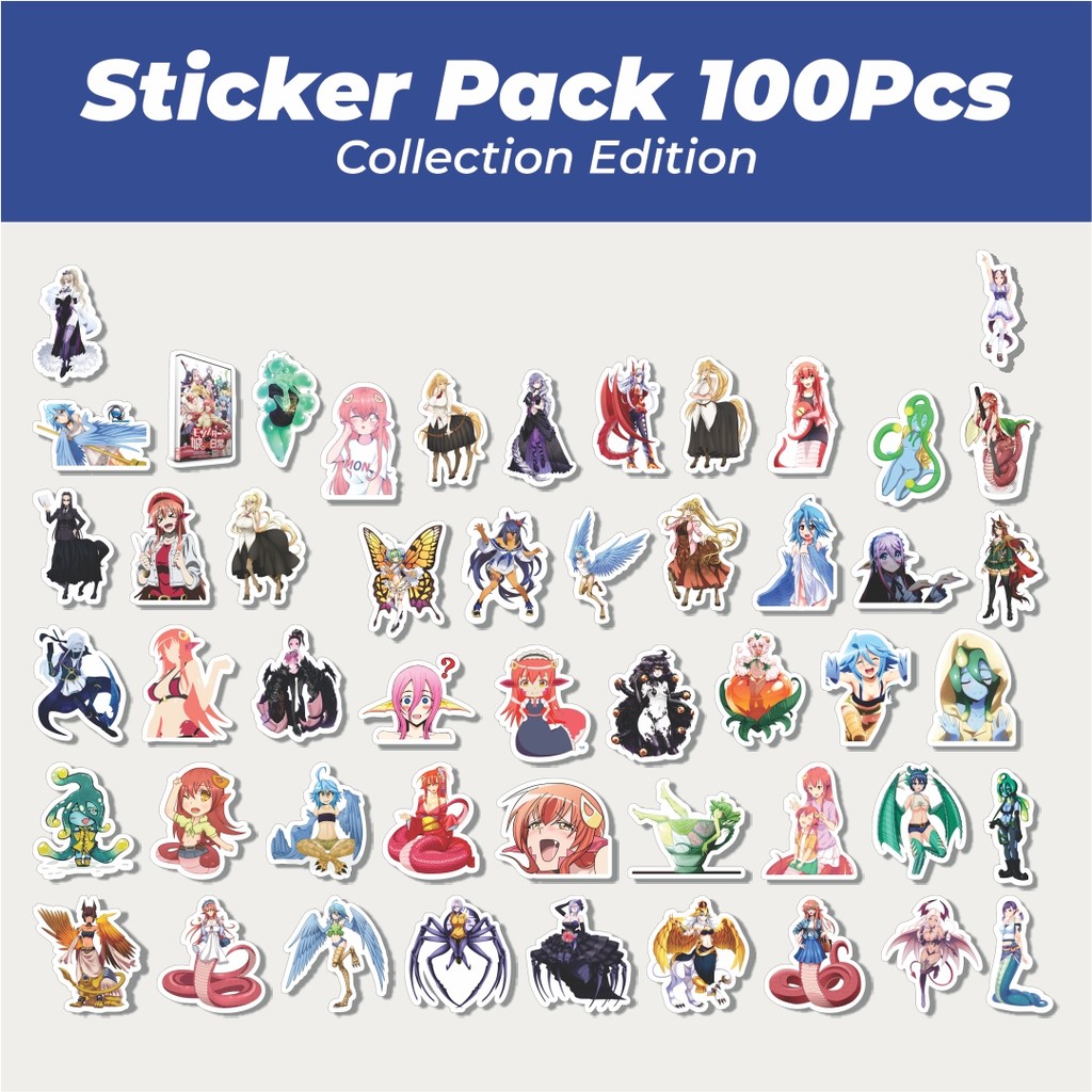

Hot Stiker Anime Series Monster Musume Karakter V2 Lucu Anti Air Stikers Berperekat Waterproof Sticker Decal Buat Motor Helm Buku Journal Koper Casing HP Laptop Botol Minum