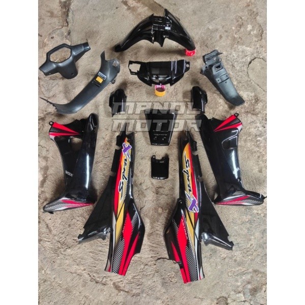 Fullset body Honda Supra x 110/lama dek body kasar dan halus Supra x lama tahun2002
