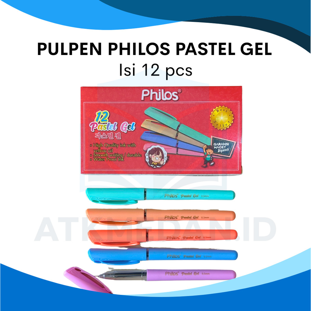 

PULPEN GEL PHILOS PASTEL GEL BEST SELLER